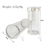 Rolling Basket Accessories Round BBQ Grill Mesh,BBQ Vegetable Slices Basket,For Vegetable,Fries,Fish