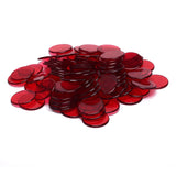 100Pcs/lot Plastic Poker Chips Bingo Board Games Markers Tokens Kids Counting Toy Family Club Party Supplies