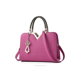 Women's Handbags Women Handbags Leather Totes Bag TopHandle Embroidery Crossbody Bag Shoulder Bag Lady Simple Style Hand Bags(D)