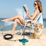 Outdoor Water Sprayer Misting Coog Nozzle System Multi Heads Flexible Standing Misters For Greenhouses Plants