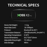XOSS X2 Pro Chest Strap Heart Rate Sensor Waterproof Bluetooth ANT+ Health Fiess Smart Bicycle Monitor