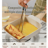 1pc Tamagoyaki Pan, Square Egg Pan Japanese Omelette Pan Nonstick Cookware PFOA Free All Stoves Compatible Inductions