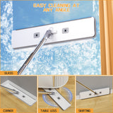 1pc Spray Mop For Floor Cleaning, Wet And Dry Use, Floor Cleaning System, Stainless-Steel Handle Mop, 4 Washable & Reusable Microfiber Mop Heads For Home Wall Window Cleaning