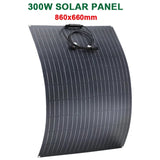600W/300W Solar Panel Kit - 18V Flexible Monocrystalline Solar Cells Power Charger for Outdoor Camping, Yacht, Motorhome, Car, RV, Boat.