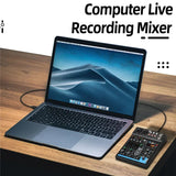 M4 4 Channel Bluetooth Mini Audio Mixer Sound Card DJ 16 Digital Effects Noise Reduction Console USB Recording For Singing Video