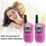 Portable Handheld Walkie Talkie Children 2 Way Radios 3KM Long Range Educational Interactive Indoor Outdoor Acitvities Adventure