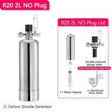 Aquarium Stainless Steel CO2 Reactor - 2L/1L DIY Kit for Tank Plants and Fish