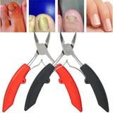 Professional Cuticle Scissors Fingernail Toenail Thick Ingrown Toe Nail Clippers Pliers Pedicure Tool Non-Slip Handle Durable