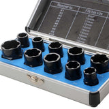 10-Piece Damage Bolt Extractor Hexagon Nut Removal Tool Set High Durable Install Easy To Use