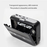 Cassette Dual Channel Radio Player Walkman with 3.5mm Jack USB / Battery Operated Tape-recorder Converter Black