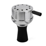 CRUSHER Arab Hookah Metal Bowl Set Charcoal Holder with Cover Heat Management System Chicha for Smoking Accessories