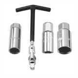 Car Motorcycle Repairing Kit Spark Plug Removal Tool Socket 16Mm /18Mm/21MmT-Handle Wrench