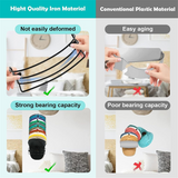 Rack Wall and Door,4-Pack Metal Hat Organizer,Hat Storage for Baseball Can Hold Up to 40 Caps