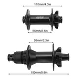 1 Pair Mountain Bike Bearing Hub Front 110x15 mm Rear 148x12 mm 32 Holes 12 Speed XD Hub 12 Speed Bike Front Rear Hub