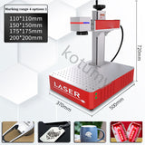 Portable Fiber Laser Marking Stainless Steel nameplate UV metal Engraving Carving hine