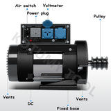 Small Diesel Generator Set 3KW/5KW Phase 220V Gasoline Single Copper Household Air Conditioning Refrigerator