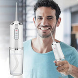 Powerful portable mouthwash, dental spray, 3 modes, USB charging, 4 teeth cleaning nozzles, healthy