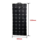 PET 18V 300W Flexible Monocrystale Solar Panel+30A Controller Solars Panels Charger For 12V Battery Car/Boat/ Home Waterproof