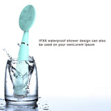 Handheld Electric Cleansing Waterproof Silicone Tool Mini Facial Cleaning Brush Pore Cleaner Portable
