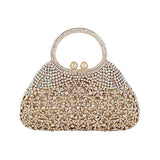 Ladies Elegant Formal Evening Bag Sparkly Clutch Glittering Rhinestone Crystal Handbag and Purse for Wedding Party