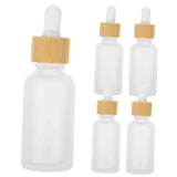 5Pcs Transparent Glass Dropper Bottles with Lids for Essential Oils Travel Use Perfume Colognes and Aromatherapy Dropper Bottles for Liquids