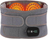 Heated Back Brace With Vibration Massage Electric Lower Back Heating Pad Massager