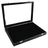 Badge Storage Transparent Dustproof Brooch Box Stand, Jewelry Medal Collection Display Frame, L