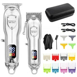 Resuxi LM-2026 High-power Set LCD Digital Display Hair Trimmer Men's Oil Head Carving Electric Clipper
