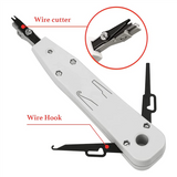 Portable RJ-11, 6P/RJ-12, 8P/RJ-45 Ethernet Crimping Tool Kit,20 Connectors,20 Caps,1 Network Cable Tester