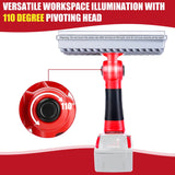 40W 4200LM Cordless LED Work Light Flashlight Outdoor Spotlight with USB Port for Milwaukee//18V Li-ion Battery