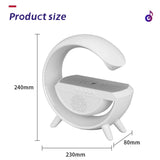 Smart LED RGB Night Light APP Control Atmosphere Lamp Bluetooth Speaker Wireless Charger Children Sleep Bedroom Decor Desk Lamps