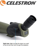 Celestron Ultima 80mm  Angled Spotting Scope 20-60x Zoom Eyepiece Multi-Coated Optics Waterproof For Bird Watching, Wildlife