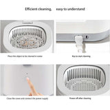Household Ultrasonic Cleaner Dental Assistant Denture Bath Pulsating Cleaning Kit For Jewelry False Teeth Aligner Retainer