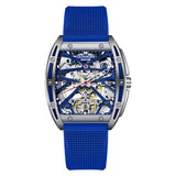 GUANQIN Leather Strap Watch Mens Automatic Tourbillon Waterproof Watch Luxury Brand Mechanical Accessories Men Relogio Masculino