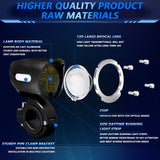 1 Pair 120W LED Motorcycle Headlights 18000LM IP67 Waterproof Headlamp Spotlights Fog Head Light for Truck Pickup Golf Cart ATV