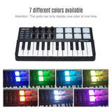 Worlde Midi Controller Keyboard Accessories Dj Piano Usb Midi Color Drum Pad &amp; Keyboard Midi Controller 25 Key Beat Music Maker