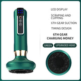 Electric Cupping with 12 Gear Suction and Heating. Guasha Scraping EMS Body Massager. Vacuum Suction Fat Burner Slimming.