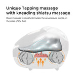 Electric Foot Massager with Deep Vibration, Heating, Rolling, Kneading, and Air Compression. Health Gift. Black