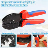 Solar Crimping Tool Kit For 2.5-6.0Mm²/AWG26-10 Solar Panel PV Cable With 10PCS Male Female Solar Panel Cable Connectors