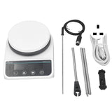 2L Magnetic Heating Stirrer Stir Plate Mixer Thermostatic Digital Display Small Electromagnetic Mixer UK Plug 220V