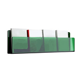 40cm Long Acrylic Wall Mounted Catalog Document Brochure Rack for Office Coffee Shop Display