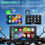 Motorcycle Special Navigator Waterproof 7 Inch Screen With Speaker Support Dual Bluetooth Wireless Carplay Andorid Auto