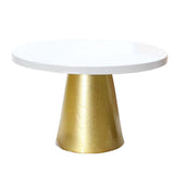Metal Iron Cake Stand Round Pedestal Dessert Holder Cupcake Display Rack Bakeware for Birthday Wedding Party 20.5X12CM