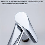 1pc Brass Bathroom Sink Faucet, Single-hole Cold Water And Hot Water Universal Faucet, Suitable For Bathroom/washstand