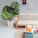 1/6 Or 1/12 Miniature Mini Green Plant Pot Simulation Potted Plants Dollhouse Furniture Decorations