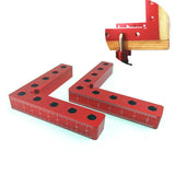 1Set Woodworking Right Angle Positioning Clamps Auxiliary Positioner Corner Clamping Tools Aluminium Alloy Corner Ruler