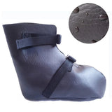 Injury Gypsum Protective Shoe Injured Fractured Leather Water Proof Plaster Wear Socks Foot Cover Care Supplies Black