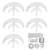 Wind Turbines Kit Double Layer 5 Blade Wind Power Generator White Lantern Type 400W24V