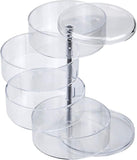 Round Jewelry Box, Cosmetic Tour Organizer, Jewelry Box With Lid, For Storage, Hair Dryer, Cosmetics, Bijoux (four Layers)