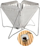 Reusable Coffee Filter Foldable Coffee Filter Stainless Steel Portable Coffee Filter For Coffee Making Camping Travel Hiking Backpacking Picnics Coffe